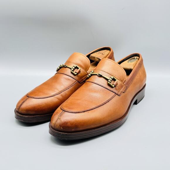 Cole Haan Shoes Mens 9 Brown Leather Grand OS Horsebit Loafers Slip On Dress - Picture 4 of 11